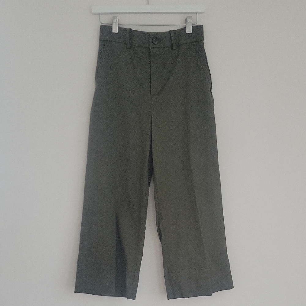 SPANX Olive Green Waistband Detail Trousers